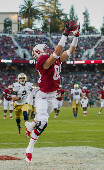 <p>In a de facto exhibition game a week before the Pac-12 title, <a href="http://pac-12.com/videos/highlights-stanford-football-gets-revenge-notre-dame" target="_blank">the Cardinal earned revenge against Notre Dame</a> for a controversial loss in South Bend in 2012. Stanford out-rushed the Irish 261-64 thanks in large part to Tyler Gaffney's 189-yard effort. <a href="http://www.gostanford.com/ViewArticle.dbml?DB_OEM_ID=30600&amp;ATCLID=209327622" target="_blank">The Pac-12 Championship at Arizona State</a> is next for Stanford (<span data-term="goog_140200991" tabindex="0">Saturday, 4:45 PT</span>, ESPN).</p>
