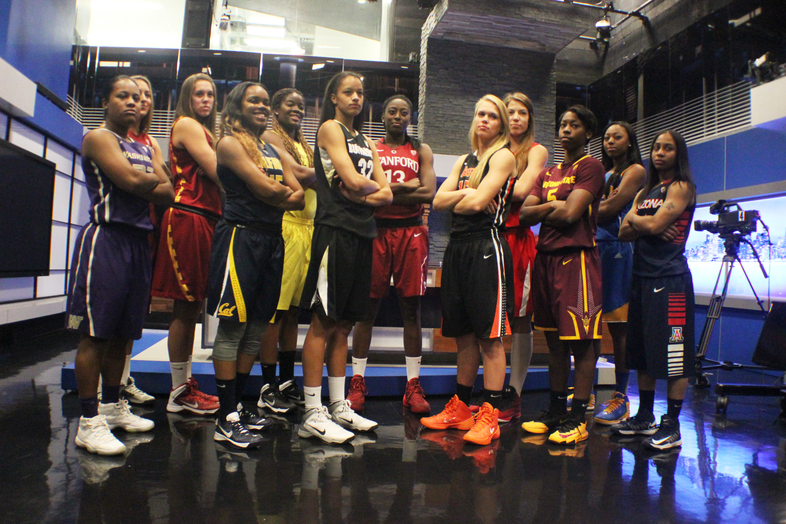 Photos: 2013 Pac-12 Women's Basketball Season Tip-off group photos