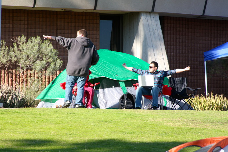 Photos: Arizona State students camp out for Pac-12 Football Championship Game