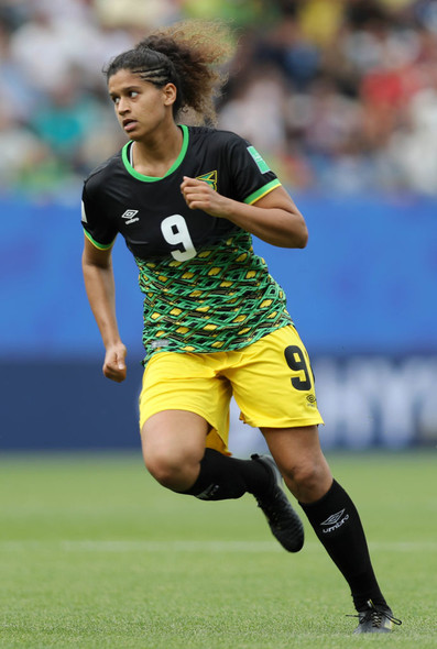 June 9: Former Oregon defender Marlo Sweatman played all 90 minutes in Jamaica's 3-0 loss to Brazil in their opening match of the World Cup