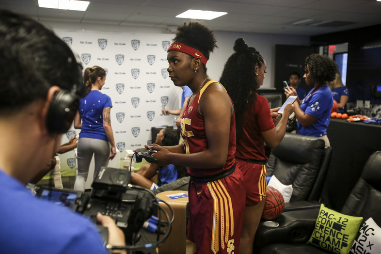 2018 Pac-12 Women's Basketball Media Day: Student-athletes get their game faces on