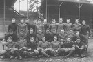<p>A group photo the 1915 University of Washington football team at Denny Field. Equipment, rules and fan support may have changed over the past century, but a link remains between the decades of Huskies.</p>

