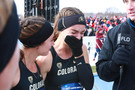 Dani Jones fights to hold back emotions after grabbing Colorado's first individual cross country title since 2000 in the women's Cross Country Championship.
