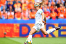 June 11: Former UCLA player Rosie White in action against The Netherlands in group play