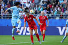 June 11: Alex Morgan scores in the 12th minute in the United States' opening match vs. Thailand in Reims, France.