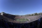 Panoramic view of the Rose Bowl ahead of Washington's meeting with Ohio State.