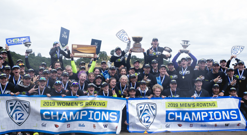 Washington sweeps Pac-12 men's and women's rowing titles for third-straight year