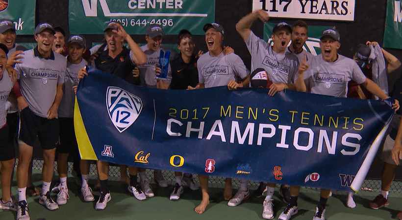 Recap: USC men's tennis tops UCLA in 7-set thriller to claim Pac-12 Championship