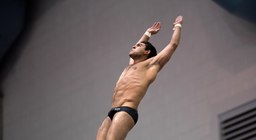 2019 Pac-12 Swimming (W) & Diving (M/W) Championships: ASU's Youssef Selim wins Pac-12 title in men's platform