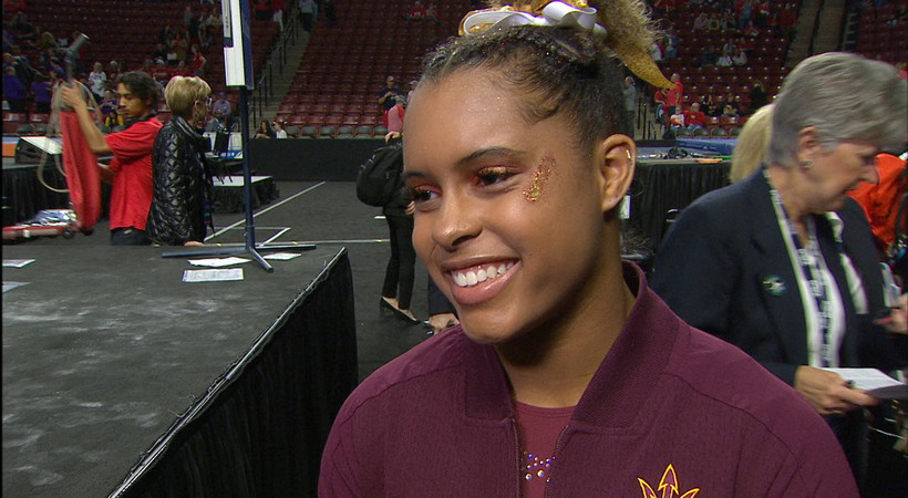 2019 Pac-12 Women's Gymnastics Championships: Cairo Leonard-Baker on Arizona State's 'comeback kid' approach 
