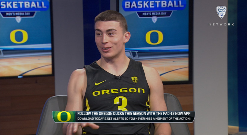 Oregon's Payton Pritchard on getting to play with graduate transfer Anthony Mathis 'one last time' 