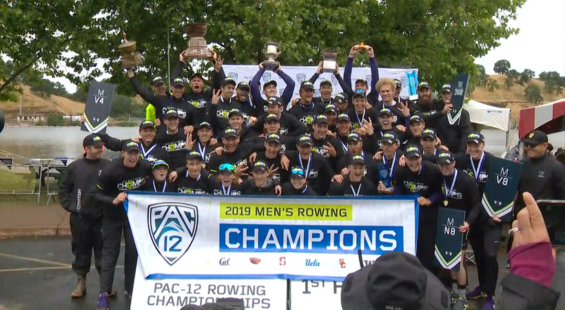 Washington men's rowing takes home the Pac-12 Championship title for the third year in a row