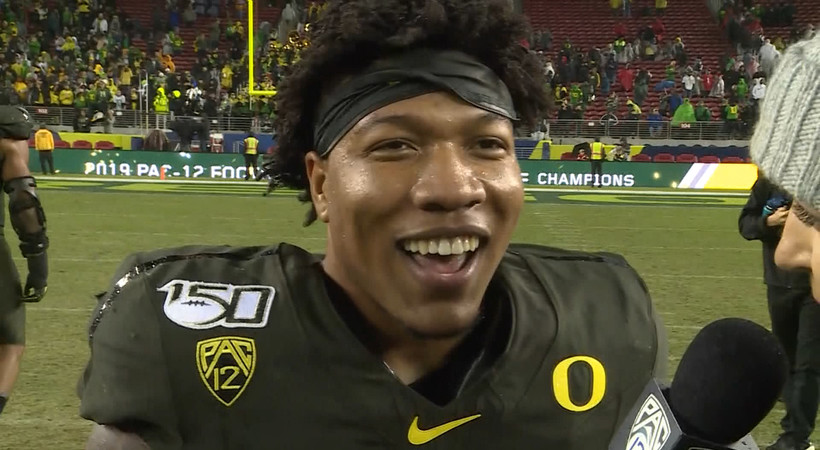 CJ Verdell reflects on dominant performance in Pac-12 title game: 'We all executed'