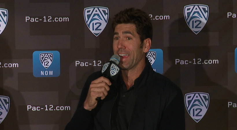 2019 Pac-12 Men's Basketball Media Day: Warriors President of Basketball Operations Bob Myers reflects on Mick Cronin's arrival at UCLA