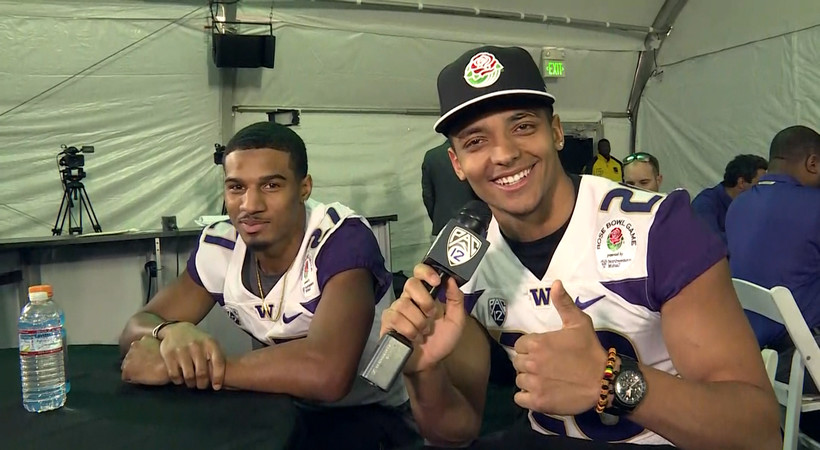 Washington's Ty Jones plays mock reporter in hilarious player-to-player interviews