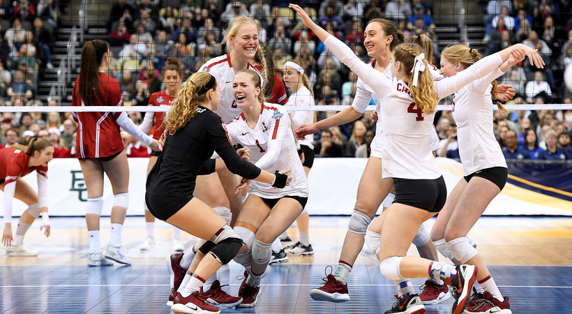 Champs Again! Stanford women's volleyball took home a second straight NCAA title in dominating fashion, sweeping Wisconsin in the title match.