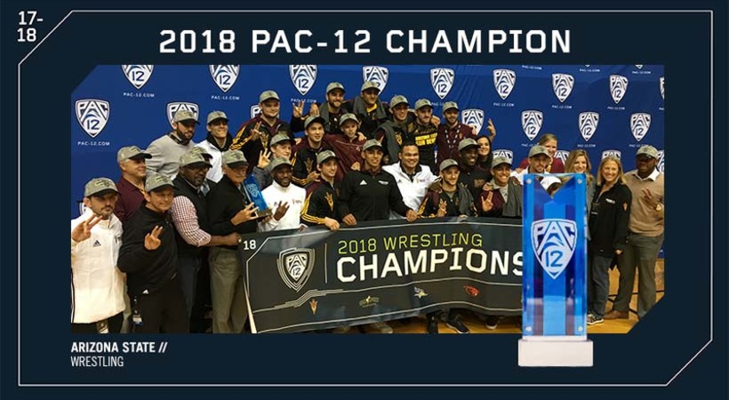 Arizona State defends Pac-12 wrestling title