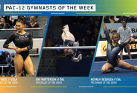 UCLA’s Ross, Cal’s Watterson and DeSouza secure the Pac-12 gymnasts of the week awards