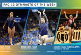 UCLA's Ross, Glenn and ASU's Scharf earn the Pac-12 gymnasts of the week awards