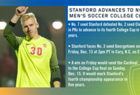 Stanford advances to NCAA Men's Soccer College Cup