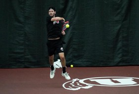 Men's Tennis Upsets No. 23 Iowa to Remain Perfect at Home