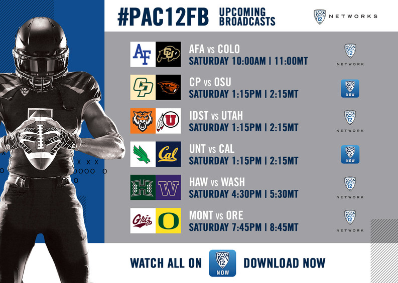 Action-packed Saturday features six football games across Pac-12